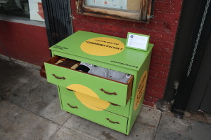 green dresser - take or leave jacket and sweaters