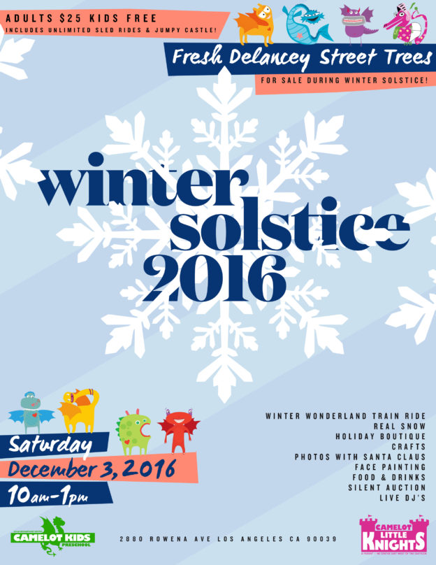 Camelot Kids Winter Solstice 2016