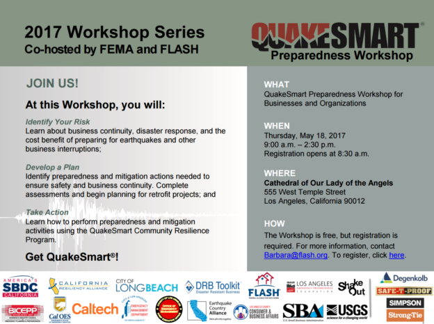 QuakeSmart Workshop Invitation
