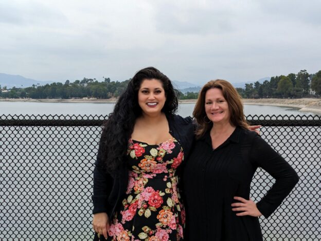 Silver Lake Chamber of Commerce President Fatima Malik and Secretary Kathryn Hampton