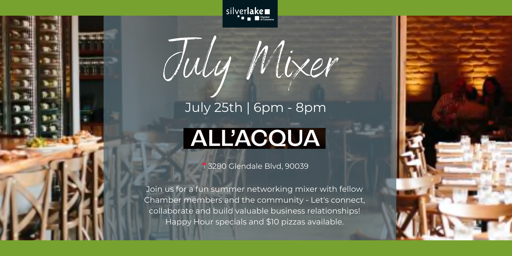 July Summer Mixer at All'Aqua
