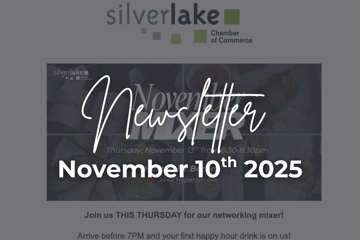 November 10th Chamber Newsletter